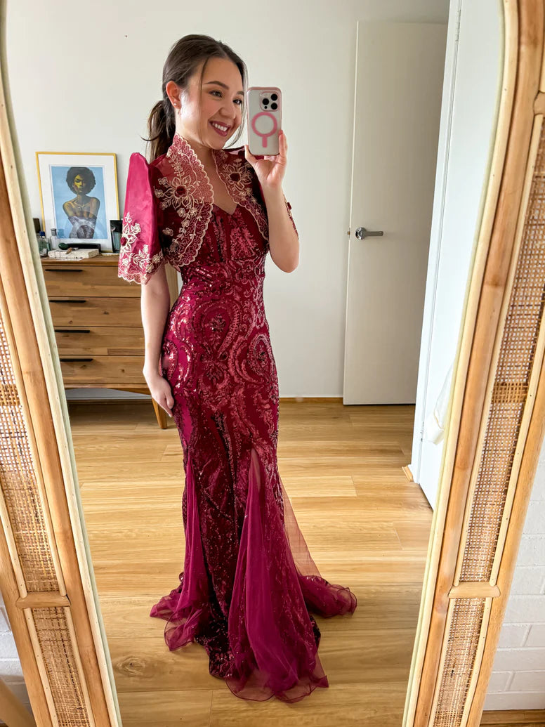 Modern Red Filipiniana Gown Ball Gown Filipiniana Costume Filipiniana For  Sale In Divisoria Discover Sustainable Practices And Materials  Mestiza  Filipina