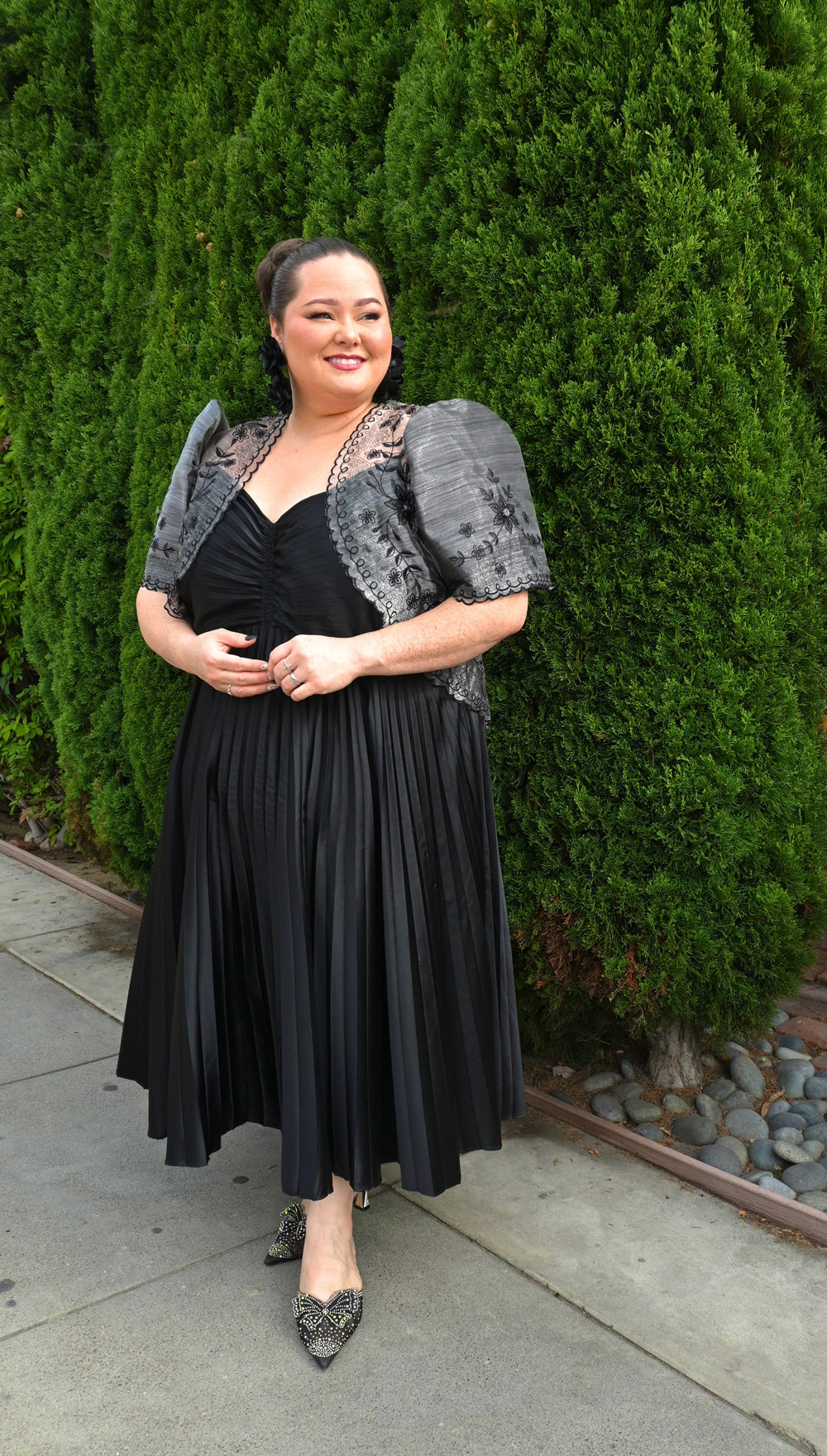 'Tating' Filipiniana Blazer (Grey)