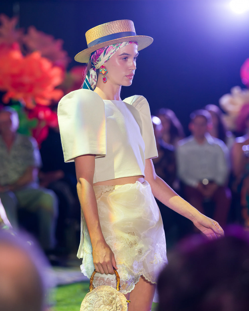 'Nida' Modern Filipiniana Top (Oat)