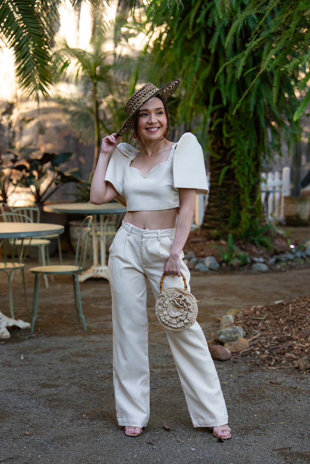 'Sia' Modern Filipiniana Top (Oat)