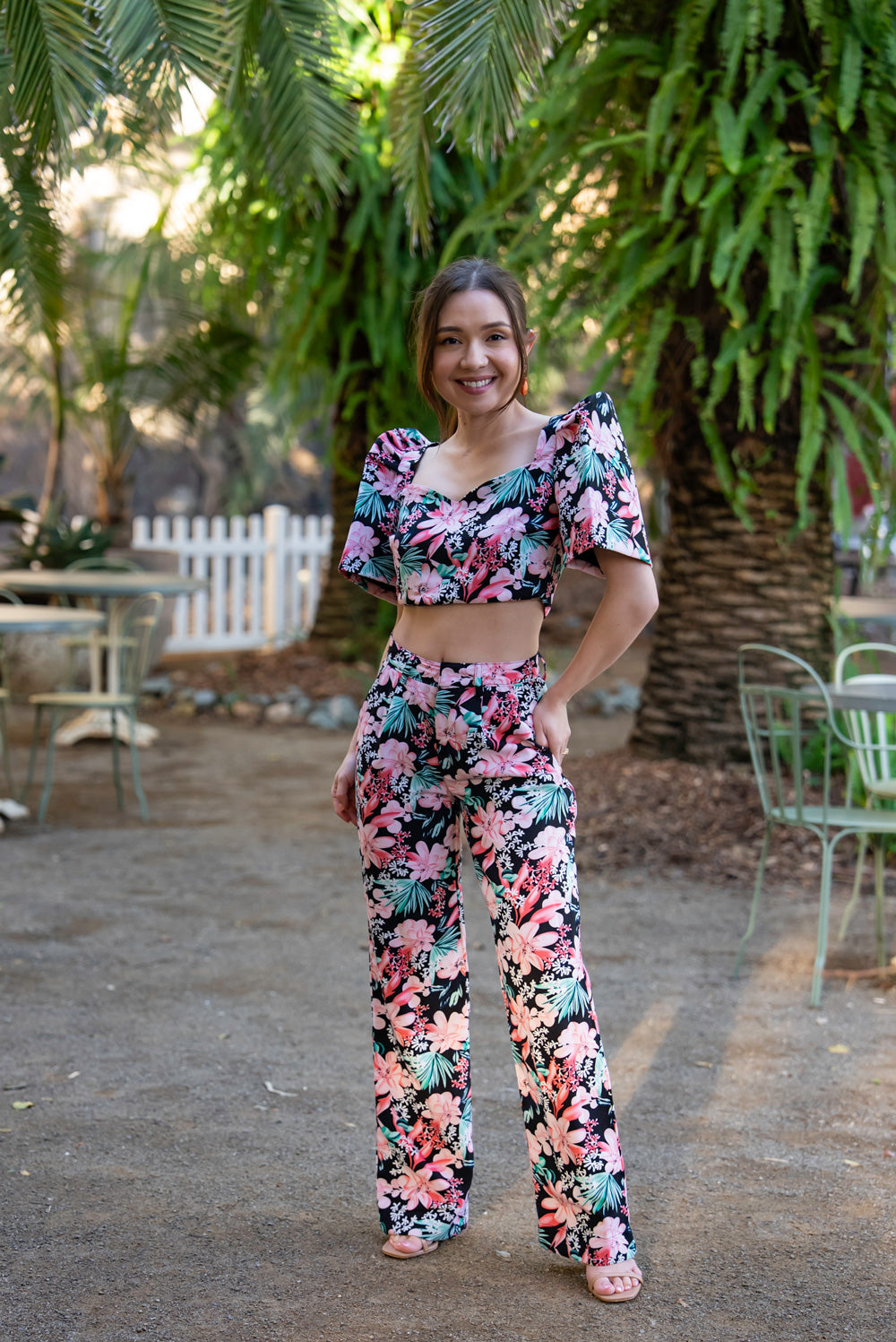 'Sia' Modern Filipiniana Top (Floral)