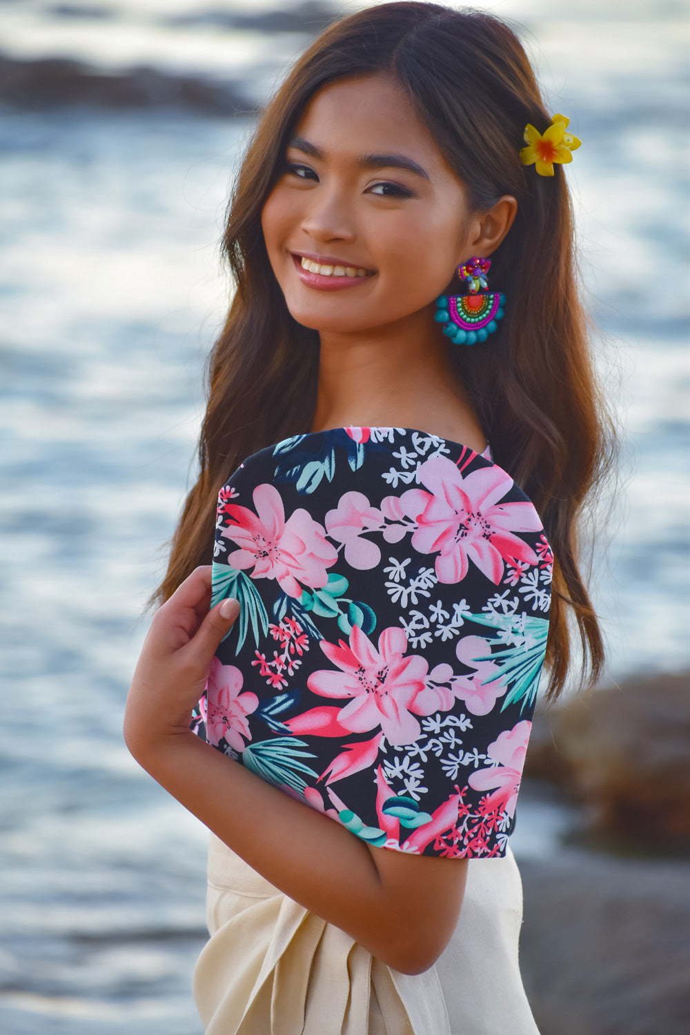 'Sia' Modern Filipiniana Top (Floral)