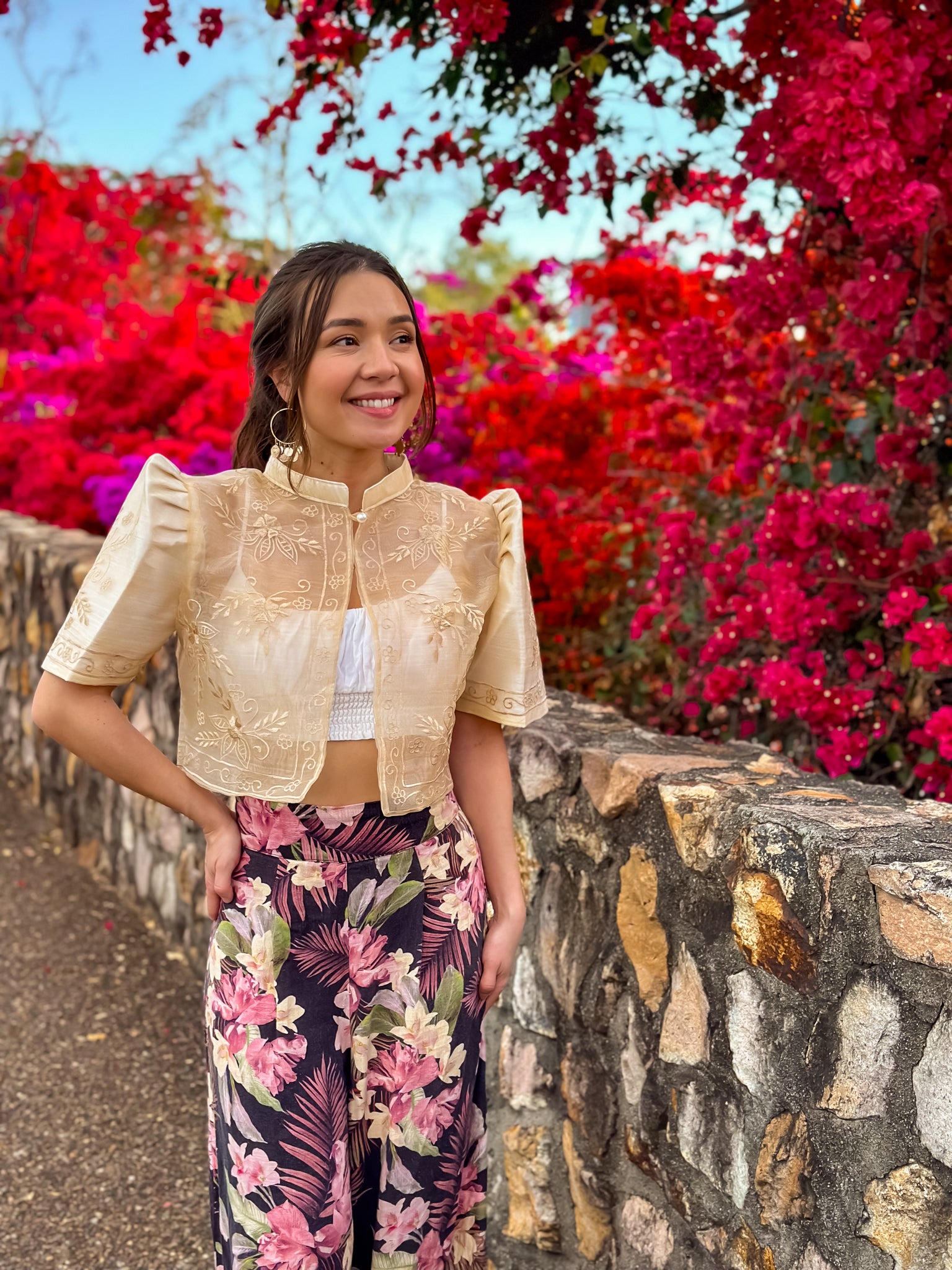 'Mutya' Filipiniana Bolero (Cream)