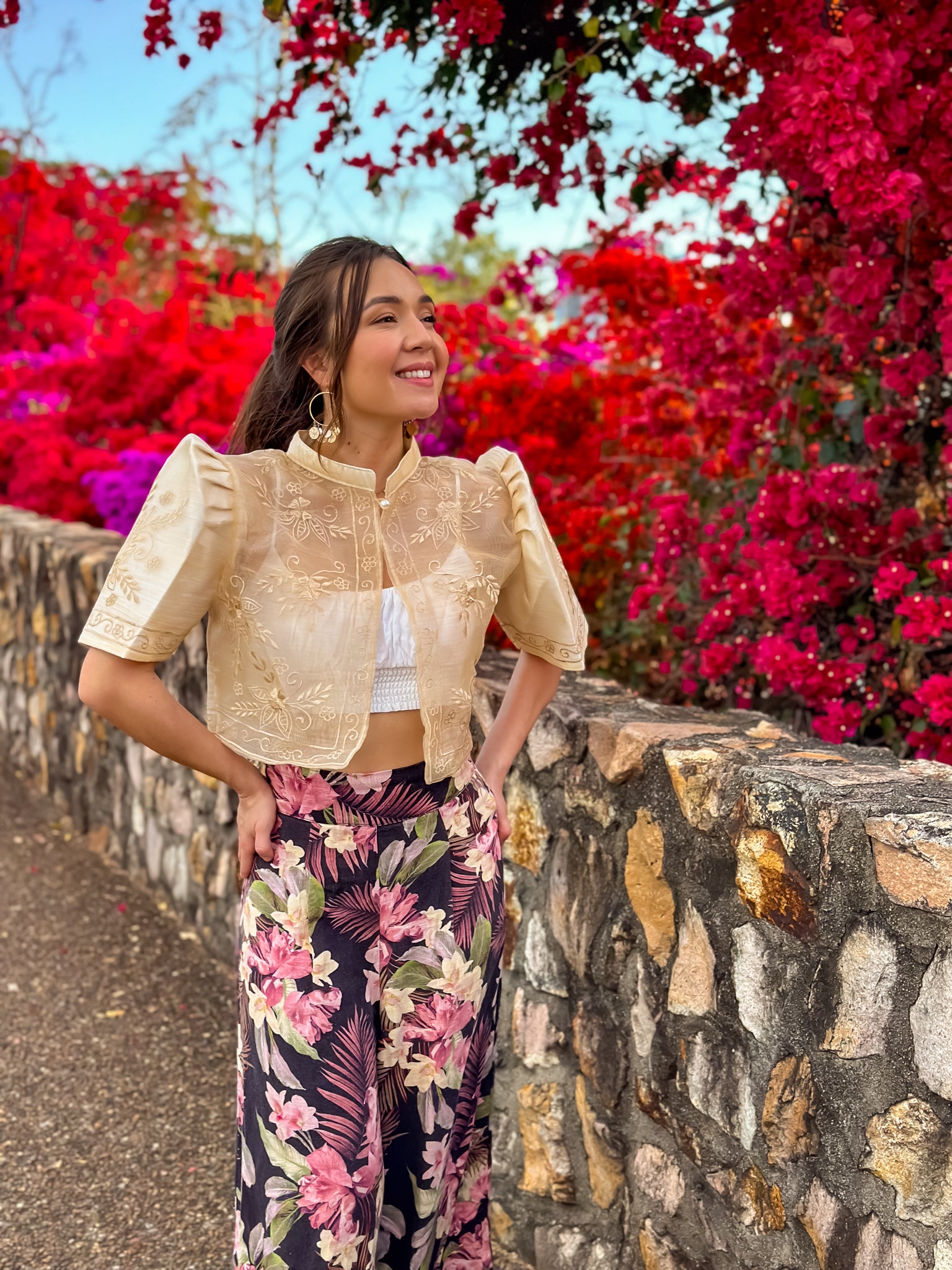 'Mutya' Filipiniana Bolero (Cream)