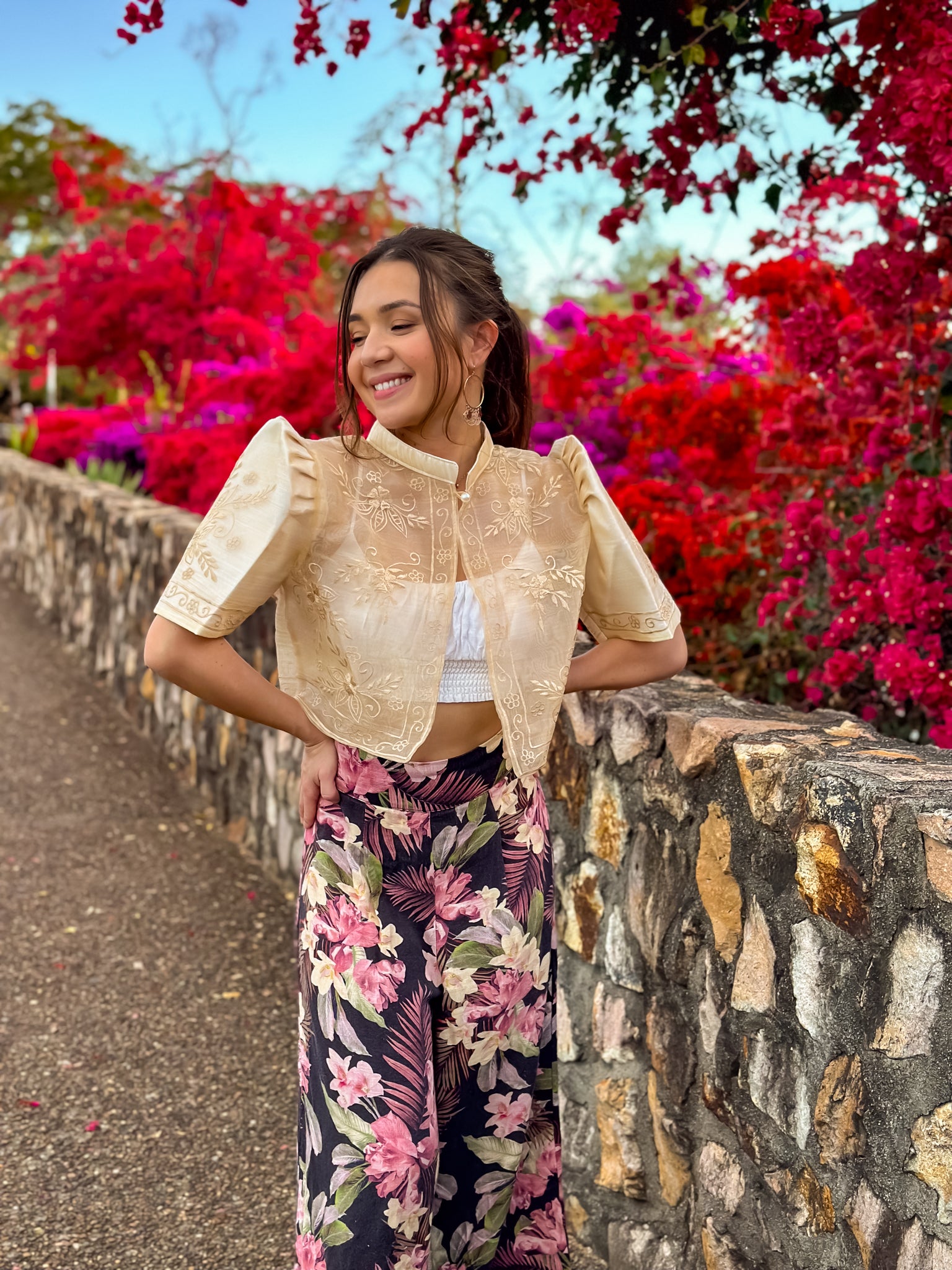 'Mutya' Filipiniana Bolero (Cream)