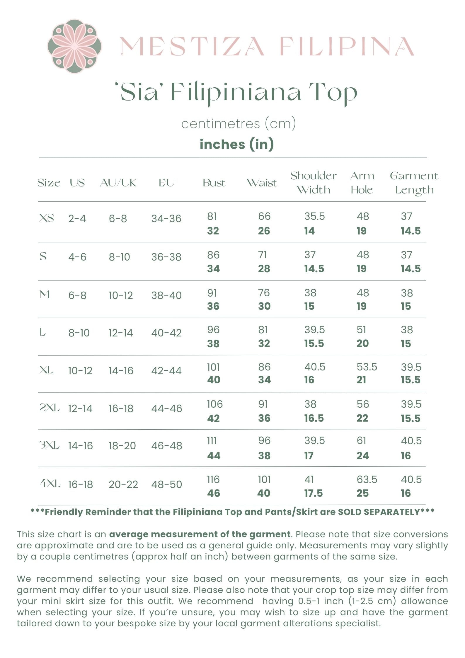 'Sia' Modern Filipiniana Top (Oat)