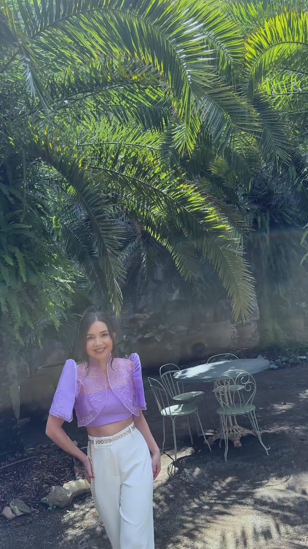 'Nene' Bolero Filipiniana Sleeves (Lilac Purple)