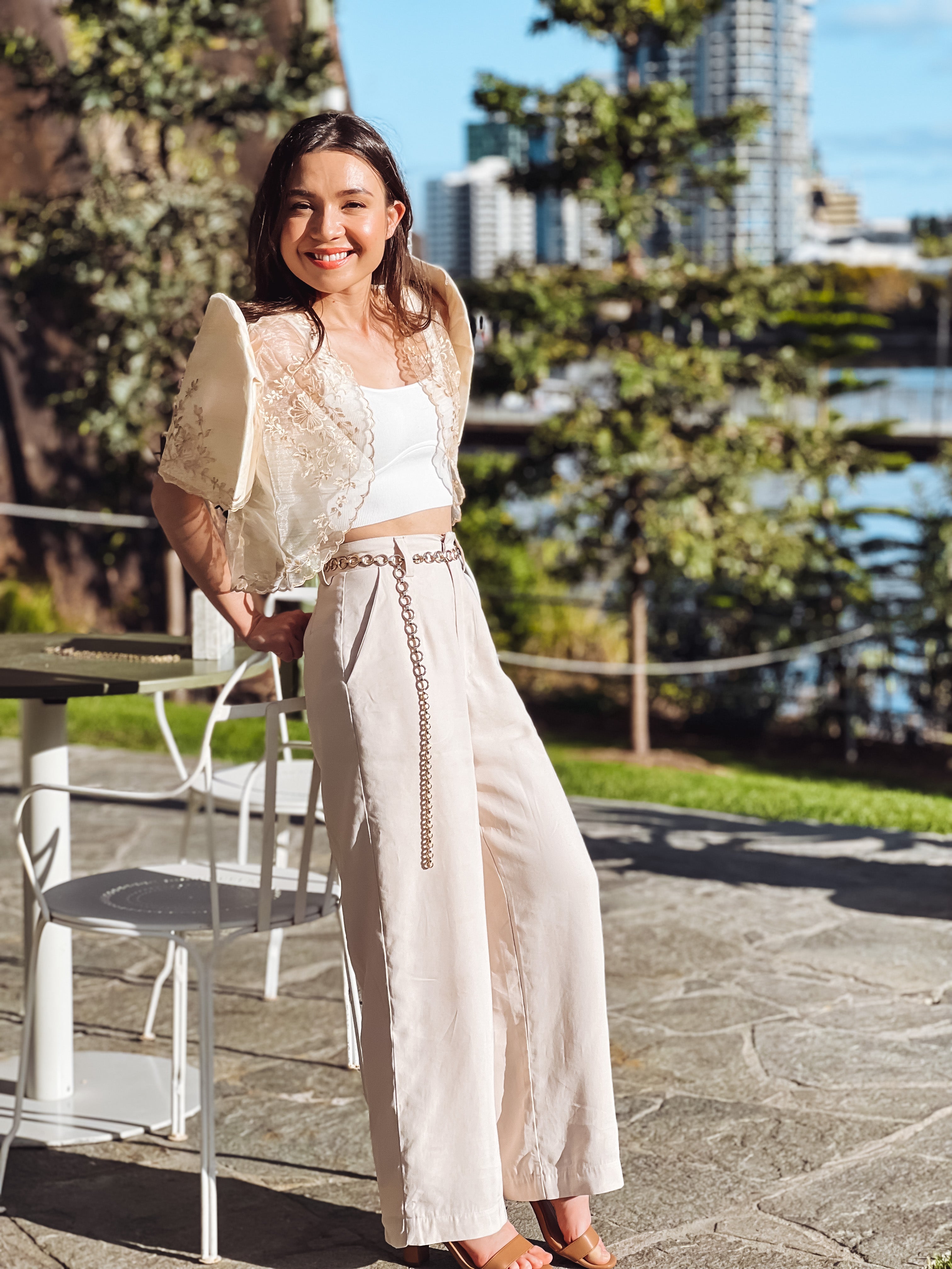'Maria' Filipiniana Bolero (Cream)