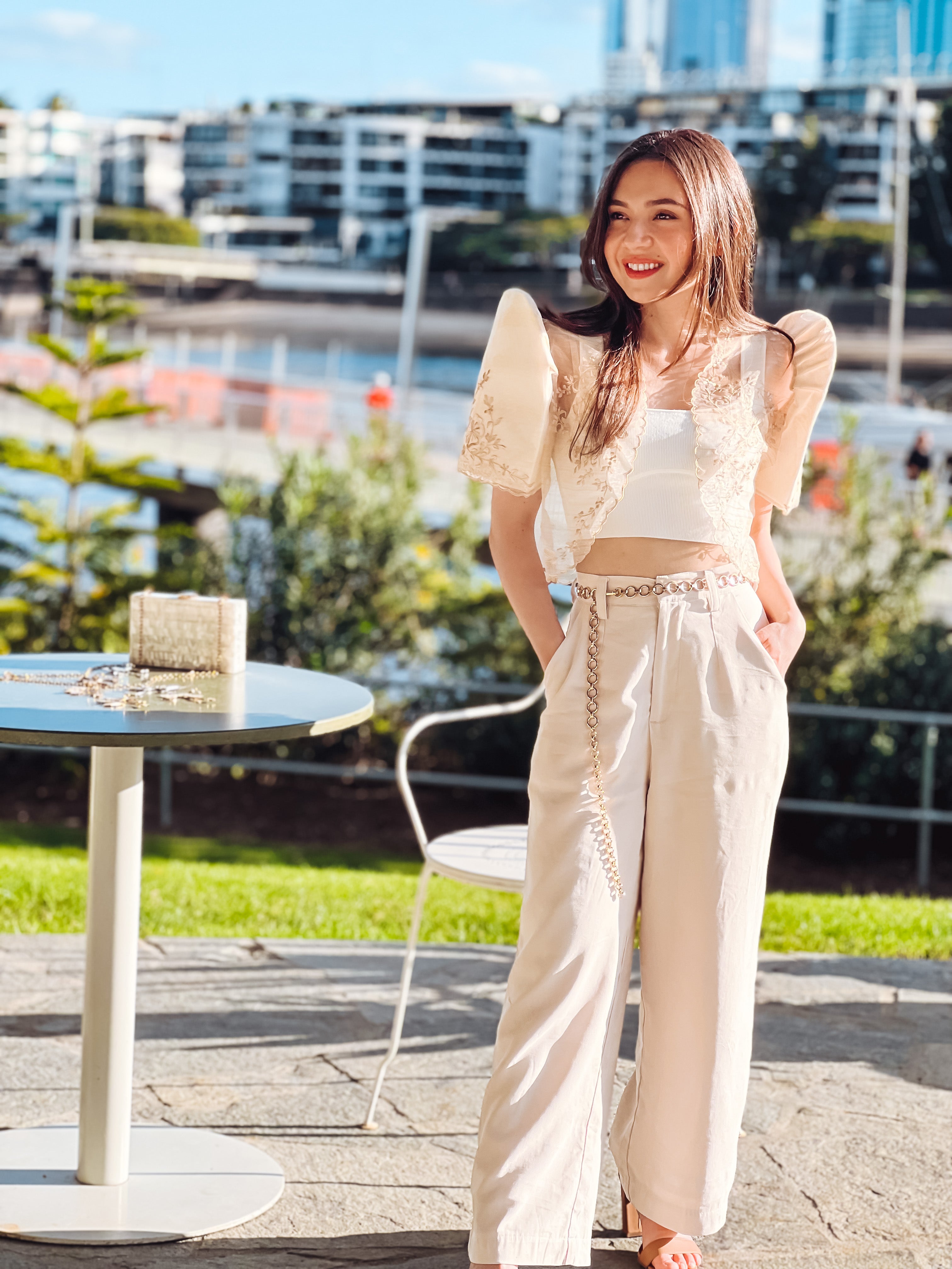 'Maria' Filipiniana Bolero (Cream)