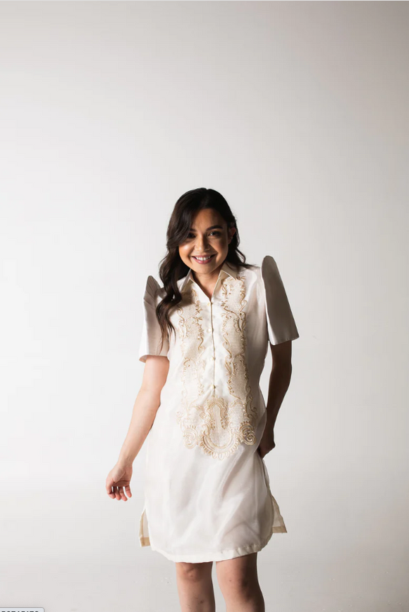 woman wearing formal barong