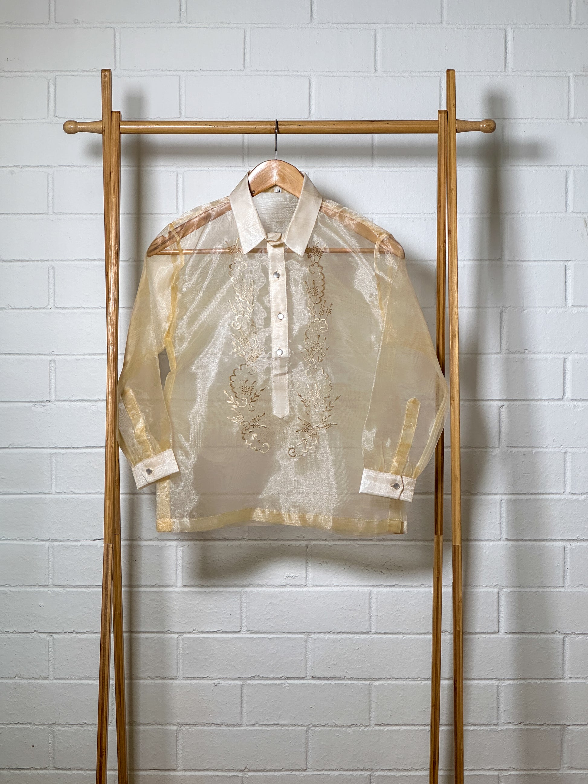 Piolito Children's Barong Tagalog (Beige)