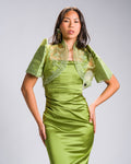 'Nene' Bolero Filipiniana Sleeves (Chartreuse Green)