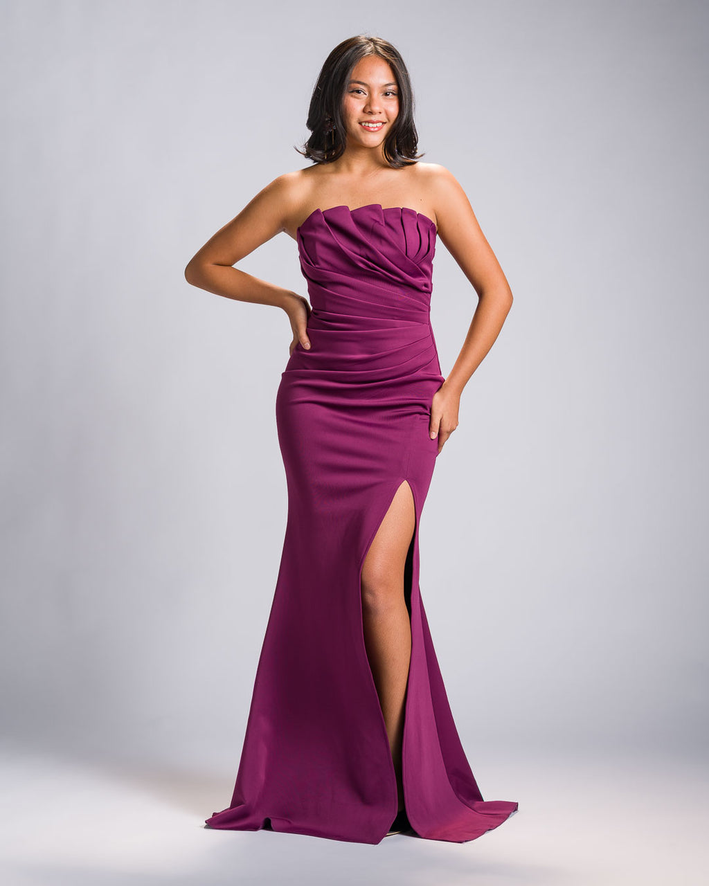 'Harana' Formal Gown (Fuchsia Plum)