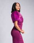 'Nene' Bolero Filipiniana Sleeves (Fuchsia Plum)