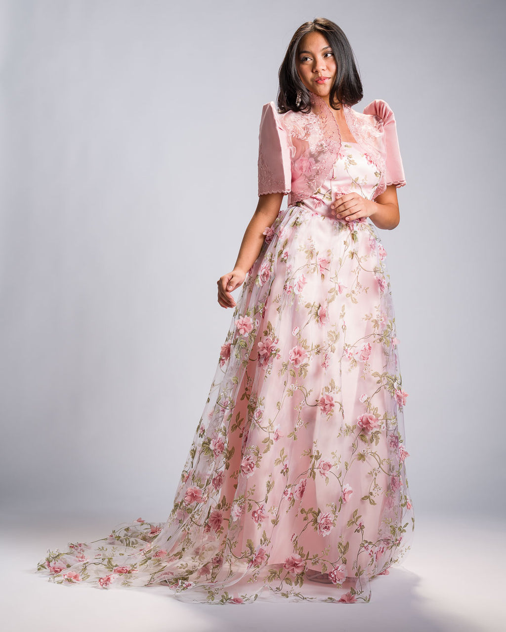 Filipiniana 'Florisa' in Peony Pink, styled look – Mestiza Filipina
