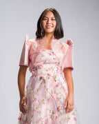 Filipiniana Bolero 'Nene' in Peony Pink, full length – Mestiza Filipina