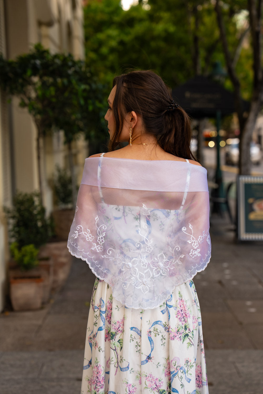 'Lilibeth' Soft Matte Satin Floral Midi Dress