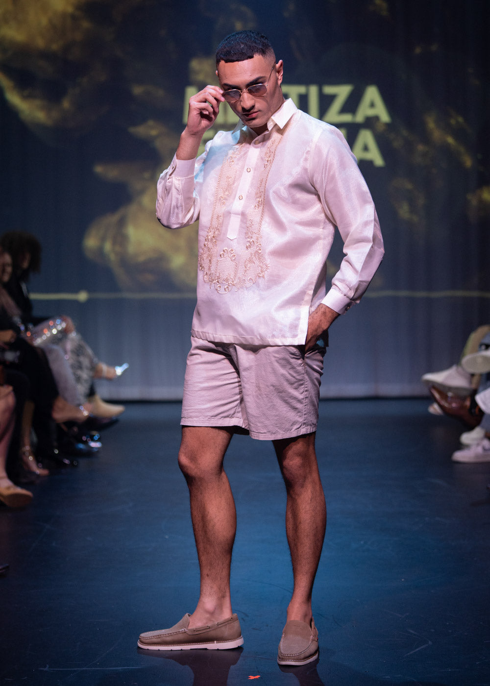 'Antonio' Classic Barong Tagalog – Cream, Organza