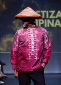 'Jericho' Two-Toned Barong Tagalog – Burgundy, Organza