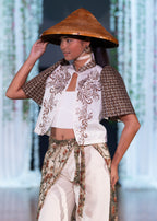 'Banika' Bolero Filipiniana Sleeves (Banig)