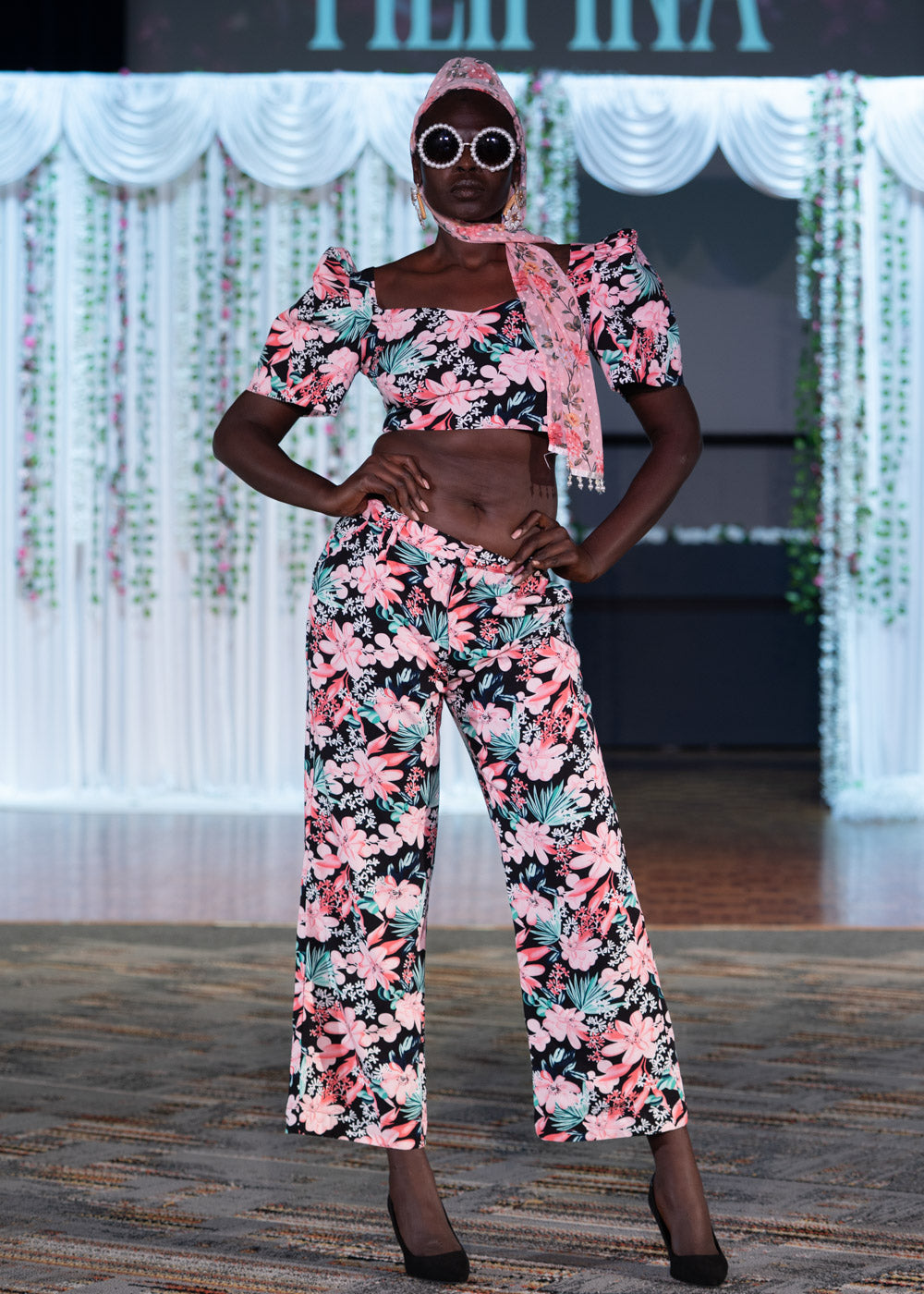 'Sia' Straight Leg Pants (Floral)