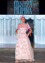 'Nene' Bolero Filipiniana Sleeves (Peony Pink)