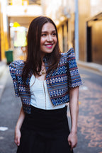 Filipiniana Bolero 'Langit', front view – Mestiza Filipina