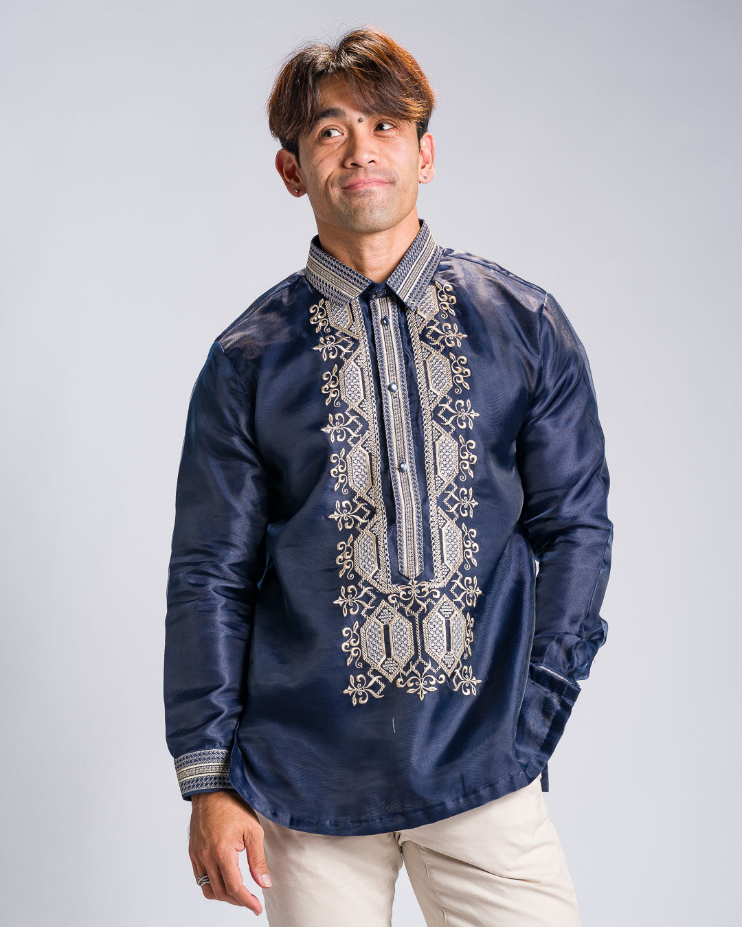 Barong Tagalog 'Matias', front view – Mestiza Filipina