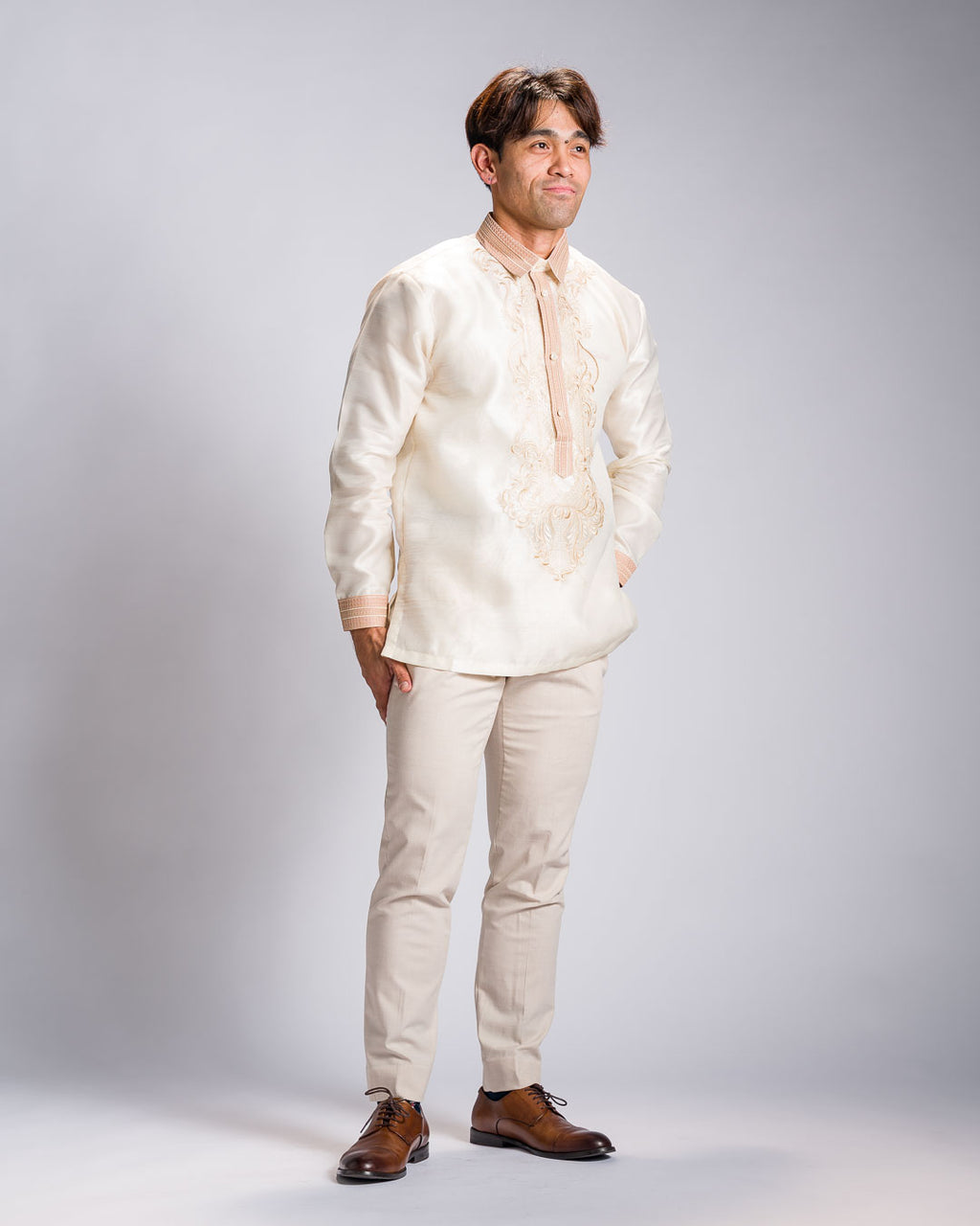 Barong Tagalog 'Matias', side view – Mestiza Filipina