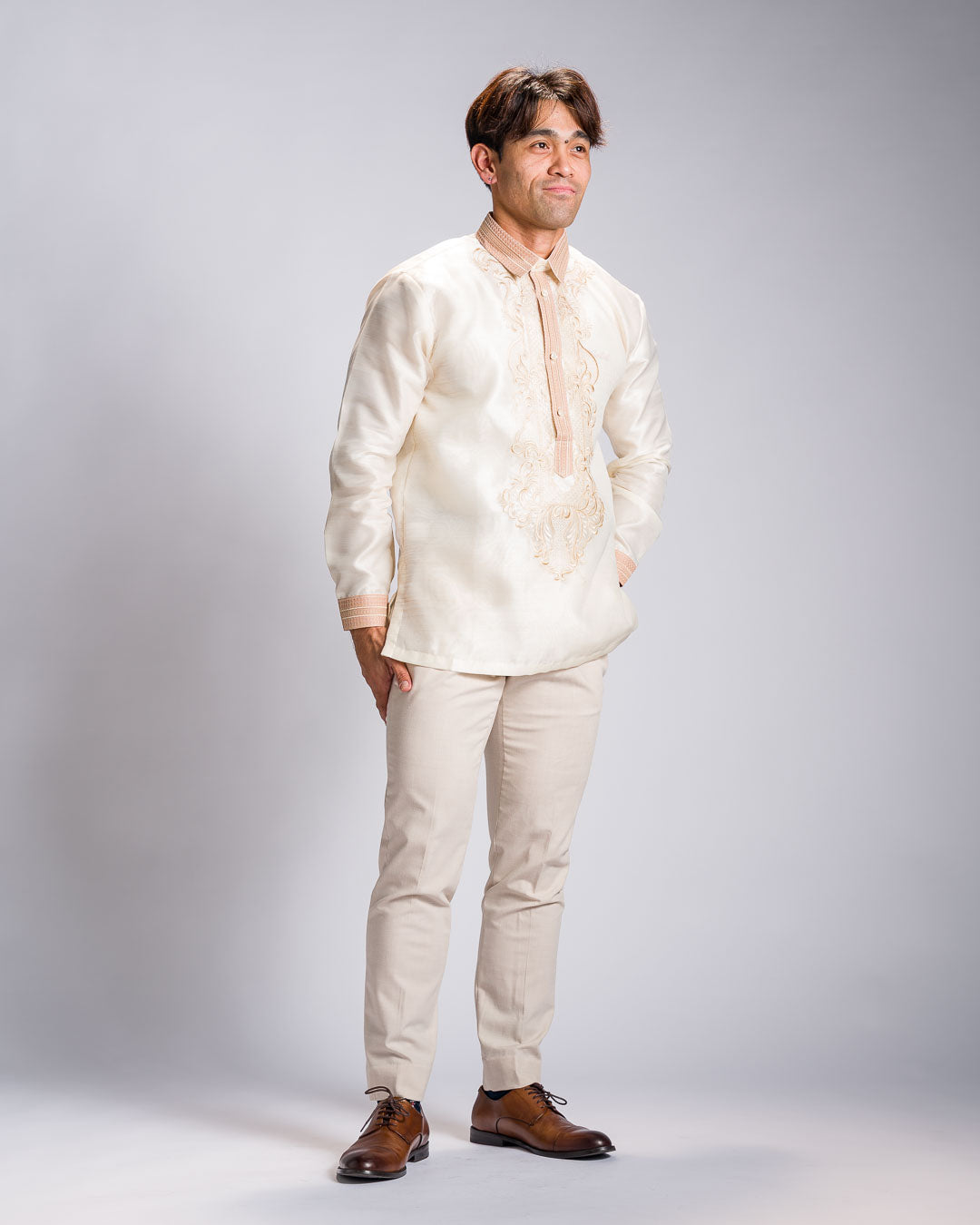 Barong Tagalog 'Matias', side view – Mestiza Filipina