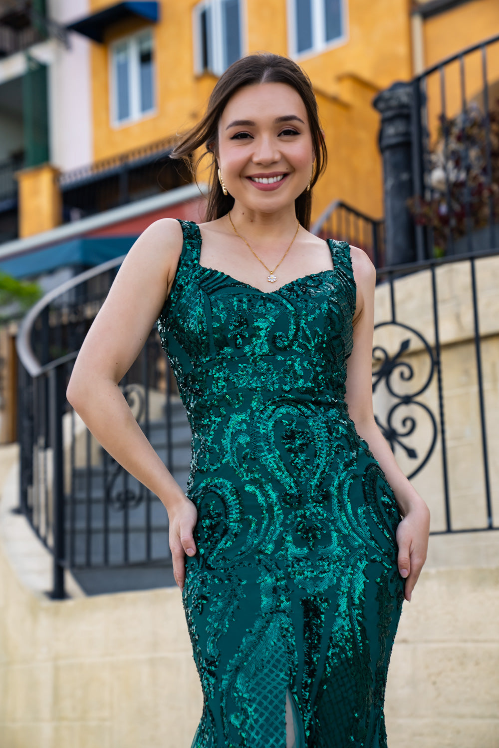 Mayari Mestiza Dress (Emerald Green)