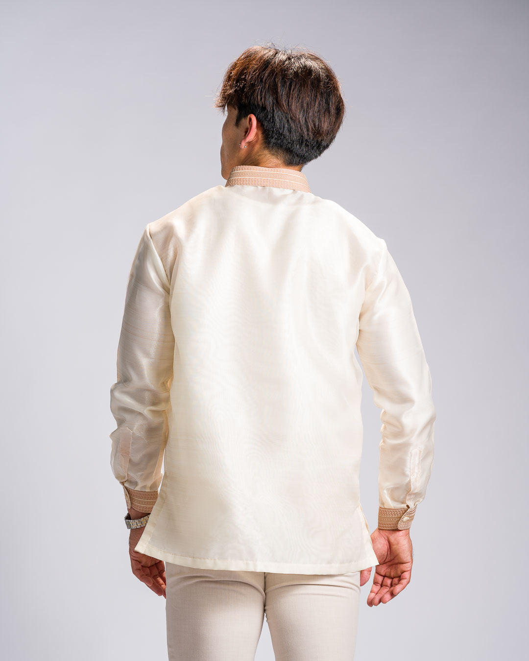 'Matias' Classic Barong Tagalog – Cream, Organza