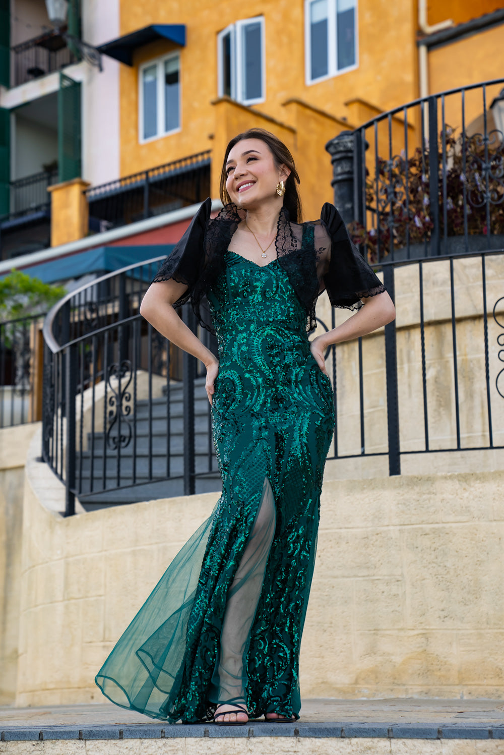 Mayari Mestiza Dress (Emerald Green)