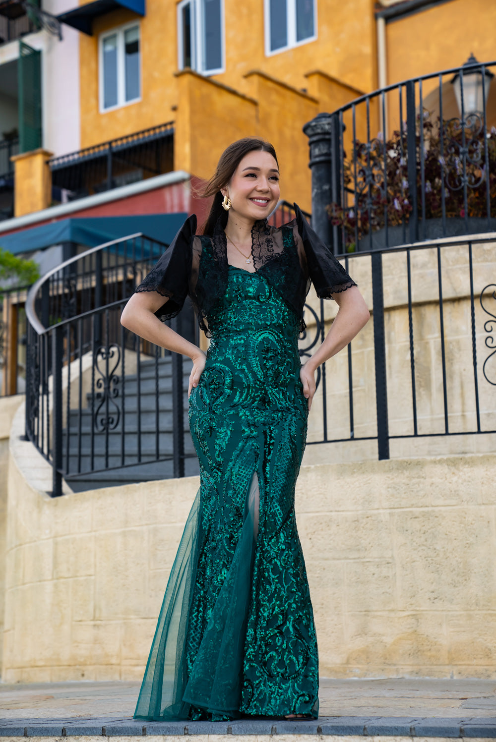 Mayari Mestiza Dress (Emerald Green)