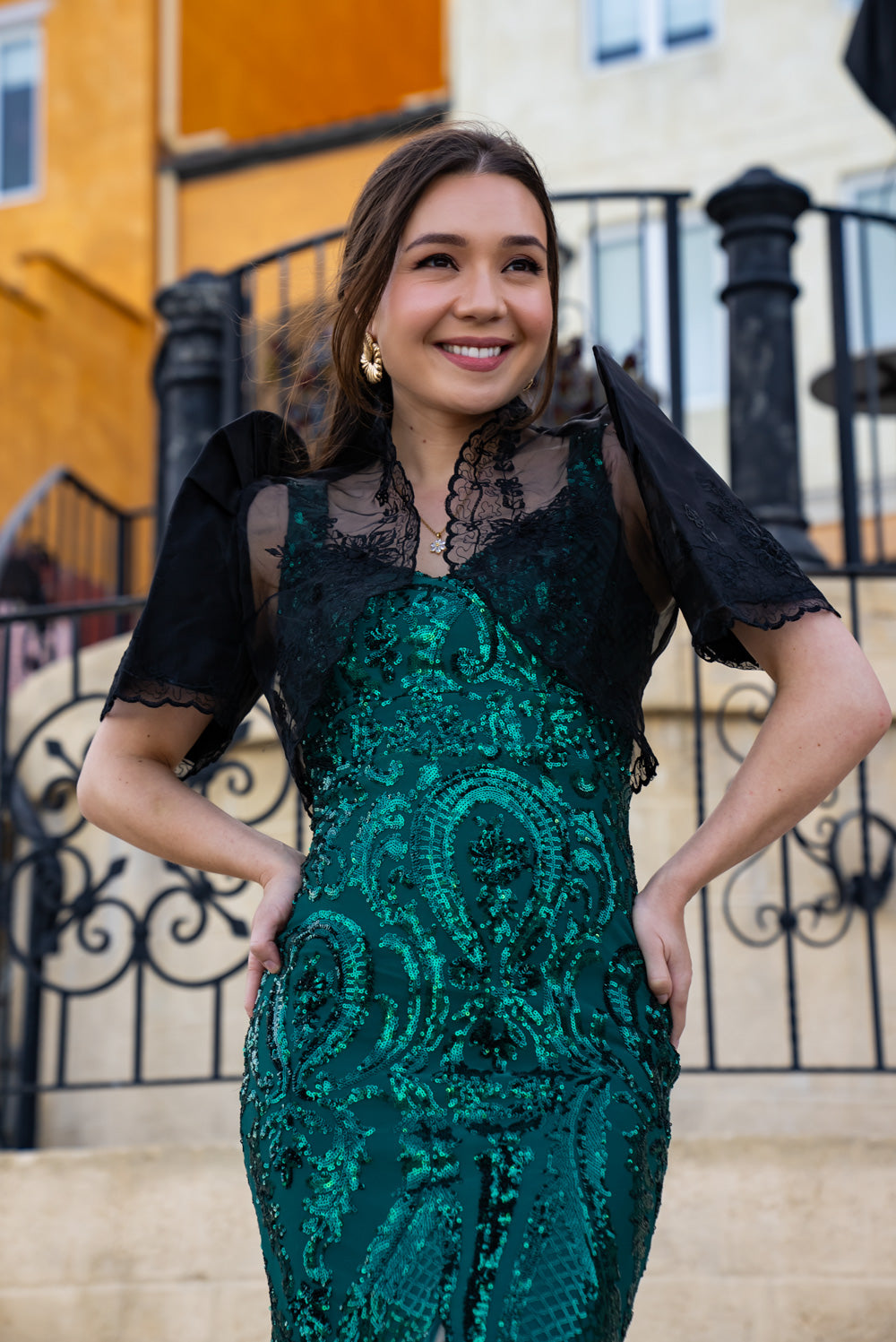 Mayari Mestiza Dress (Emerald Green)