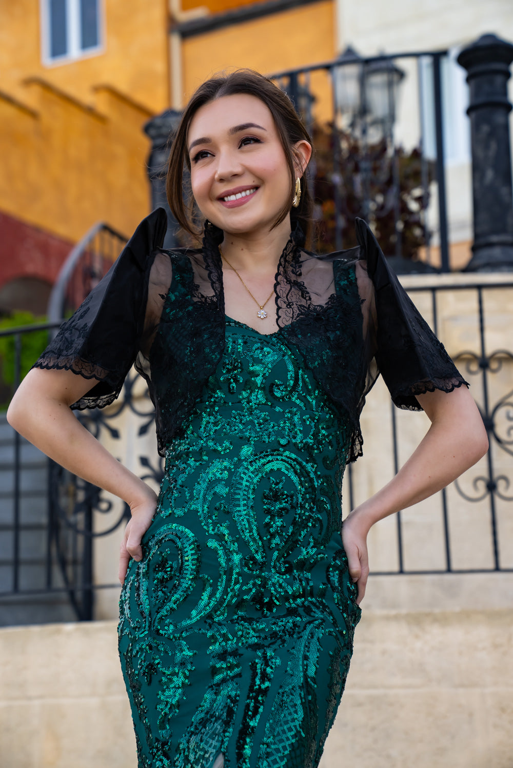 Mayari Mestiza Dress (Emerald Green)