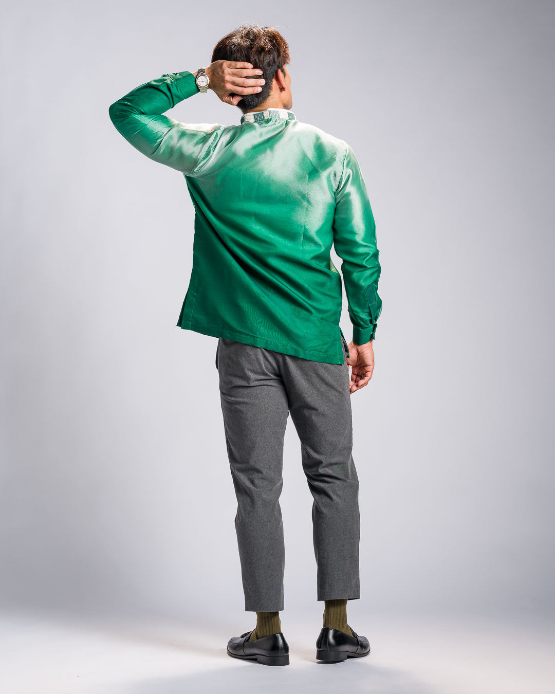 Barong Tagalog 'Jericho', front view – Mestiza Filipina