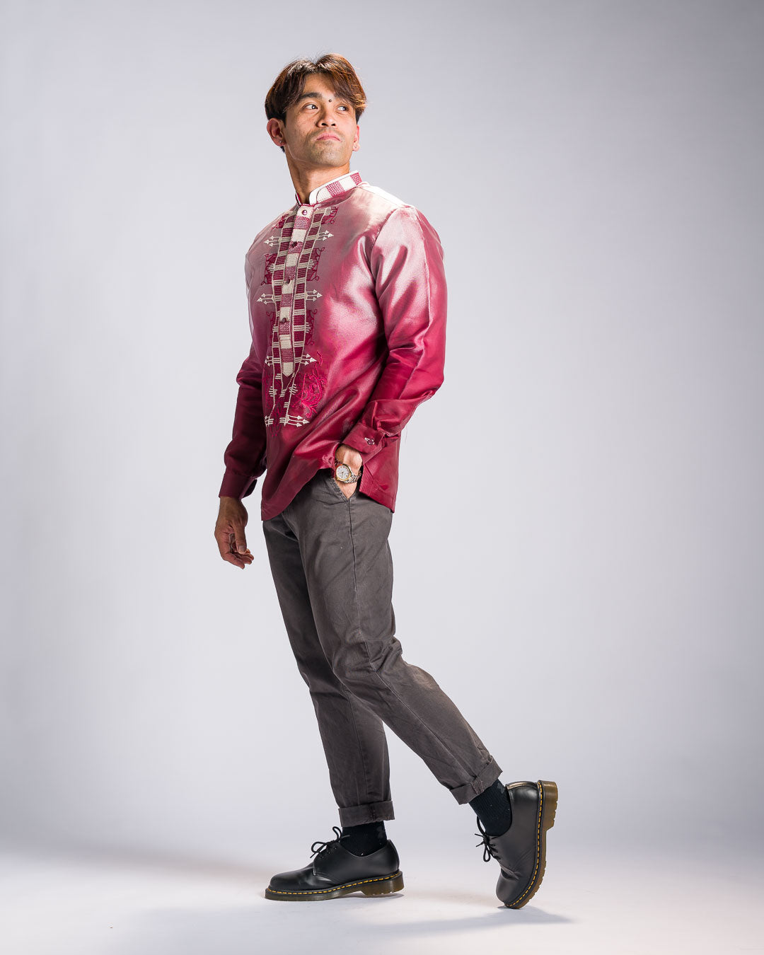 Barong Tagalog 'Jericho', back view – Mestiza Filipina