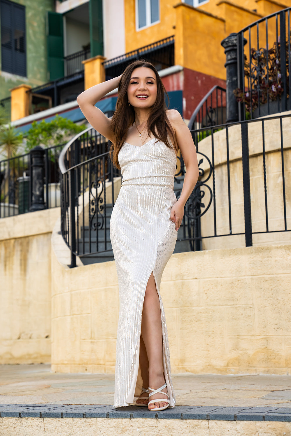 Kim Mestiza Dress (Champagne)