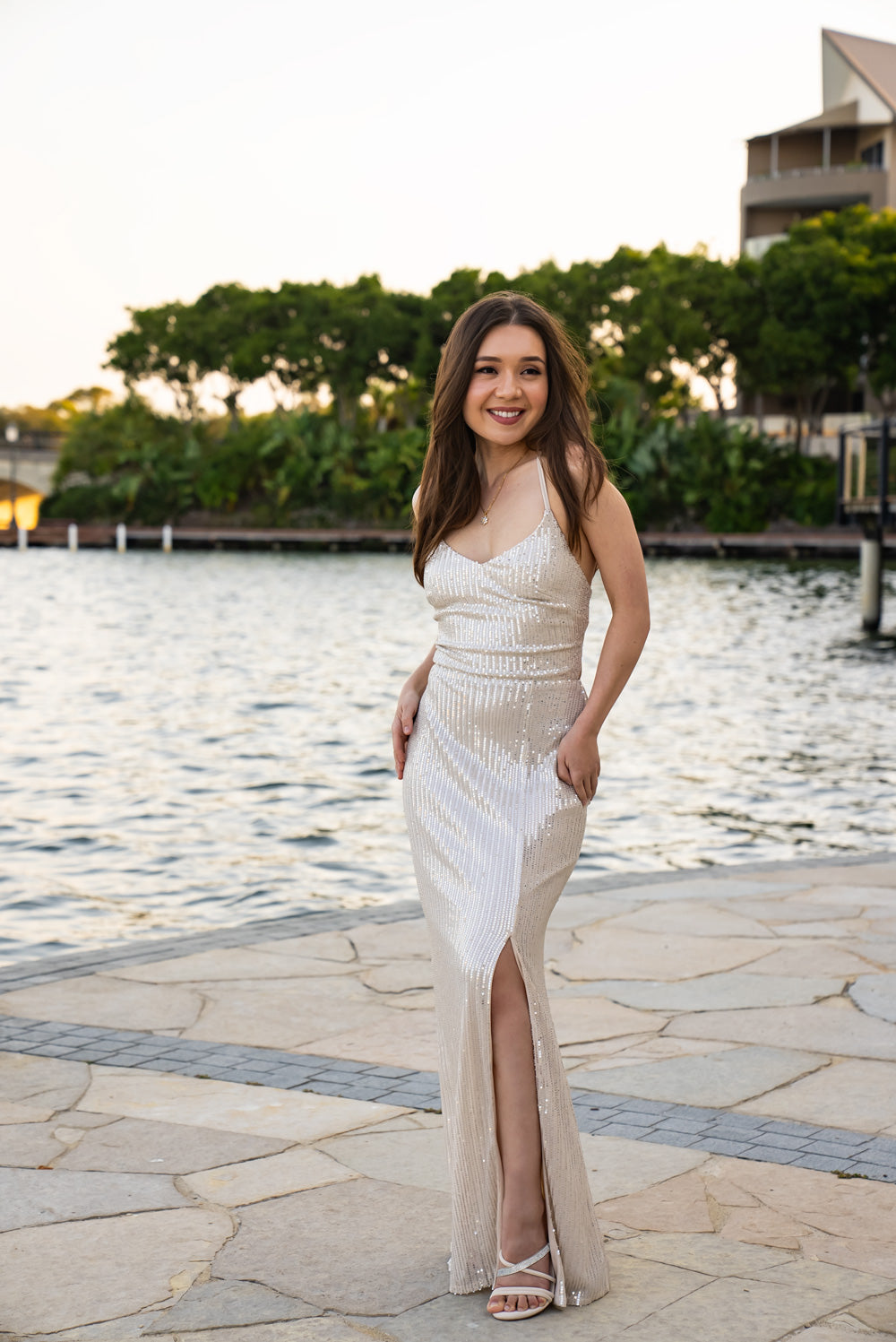 Kim Mestiza Dress (Champagne)