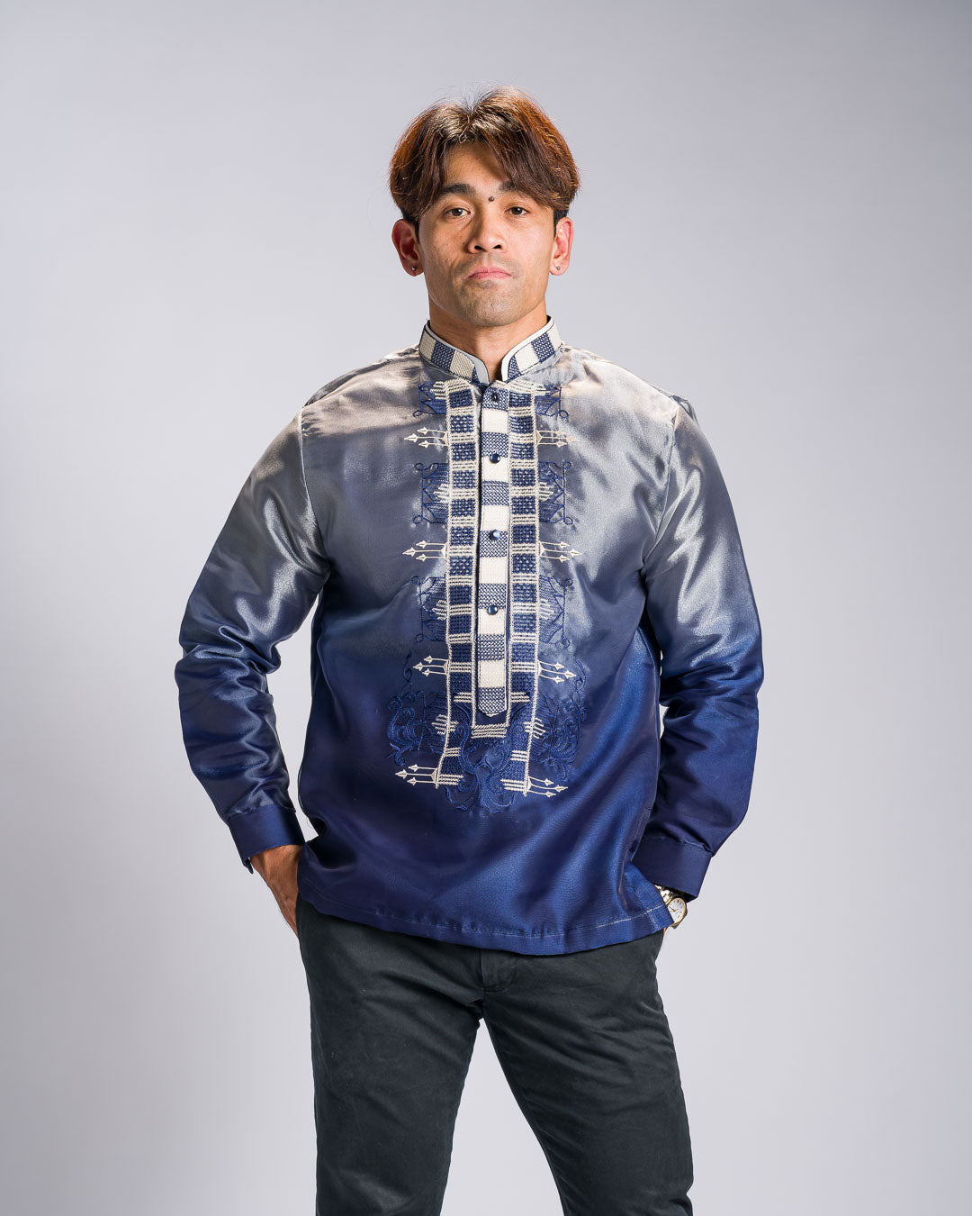Barong Tagalog 'Jericho', back view – Mestiza Filipina