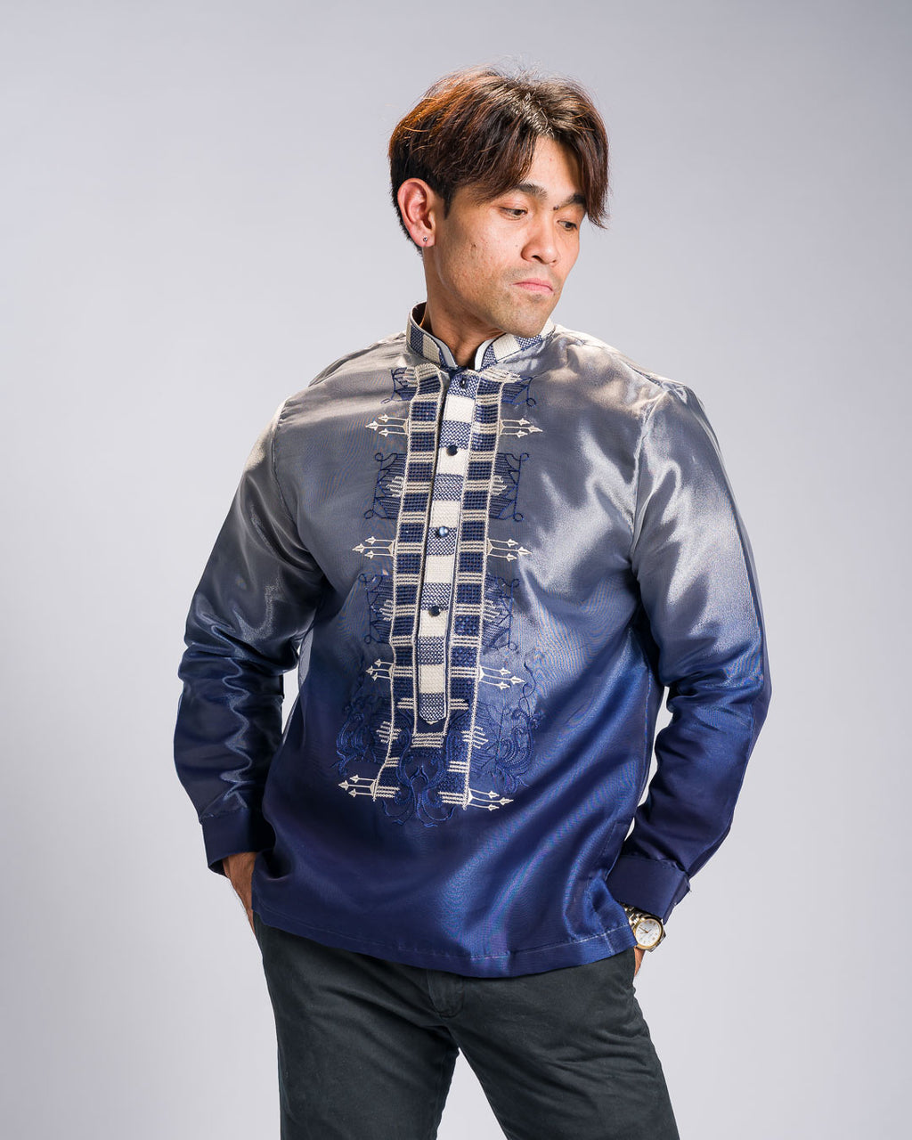 Barong Tagalog 'Jericho', full length – Mestiza Filipina