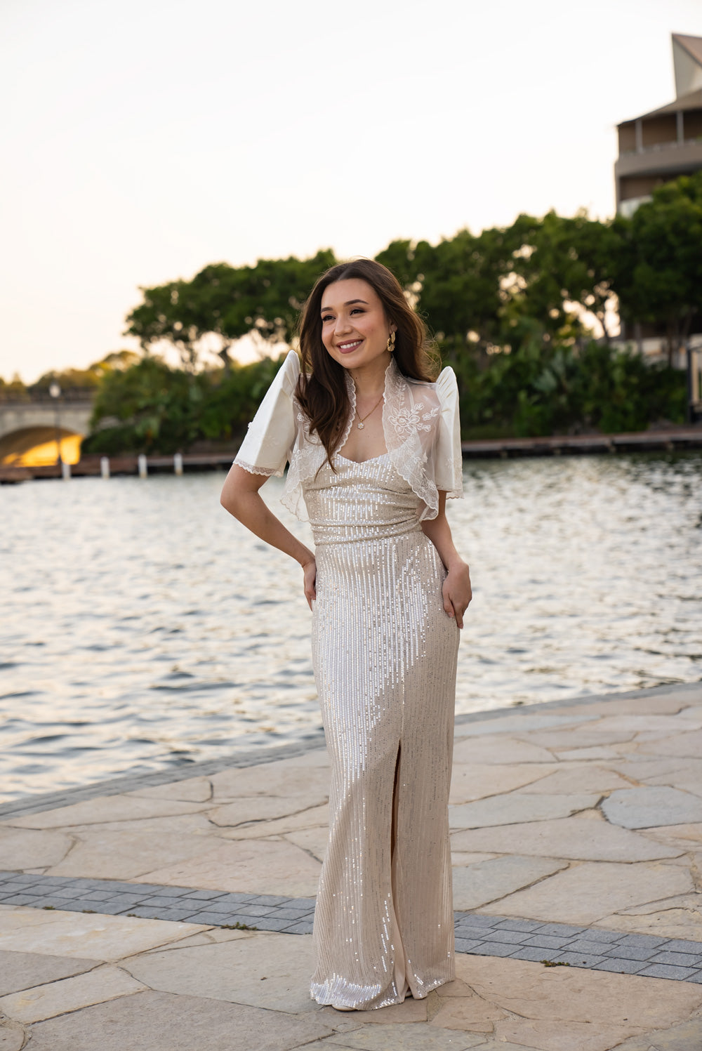 Kim Mestiza Dress (Champagne)