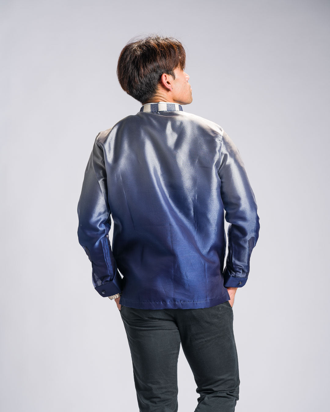 Barong Tagalog 'Jericho', side view – Mestiza Filipina