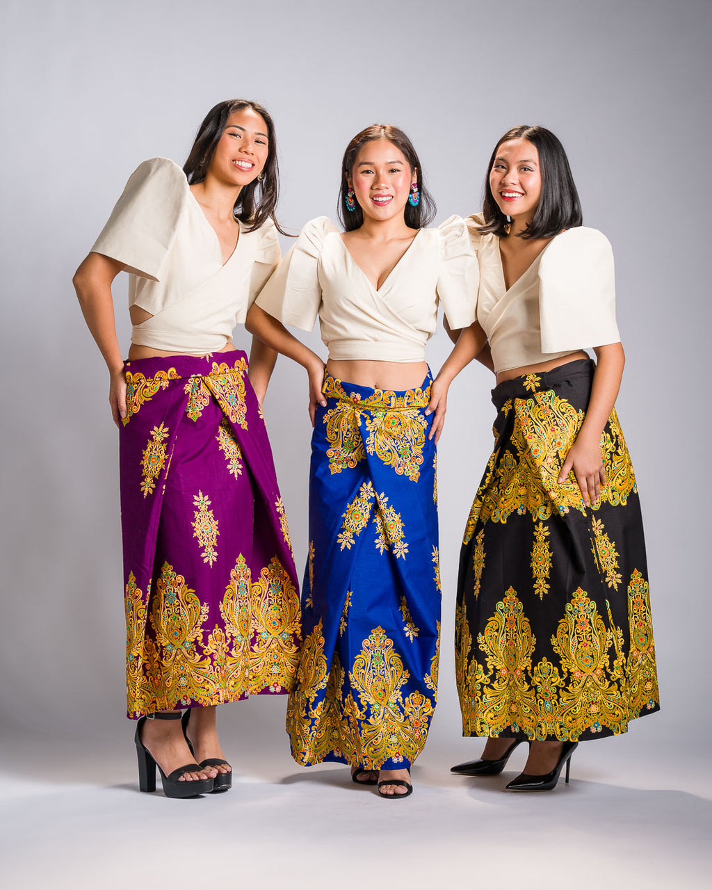 'Bituin' Malong Mindanao Royal Sparkling Print (Black)