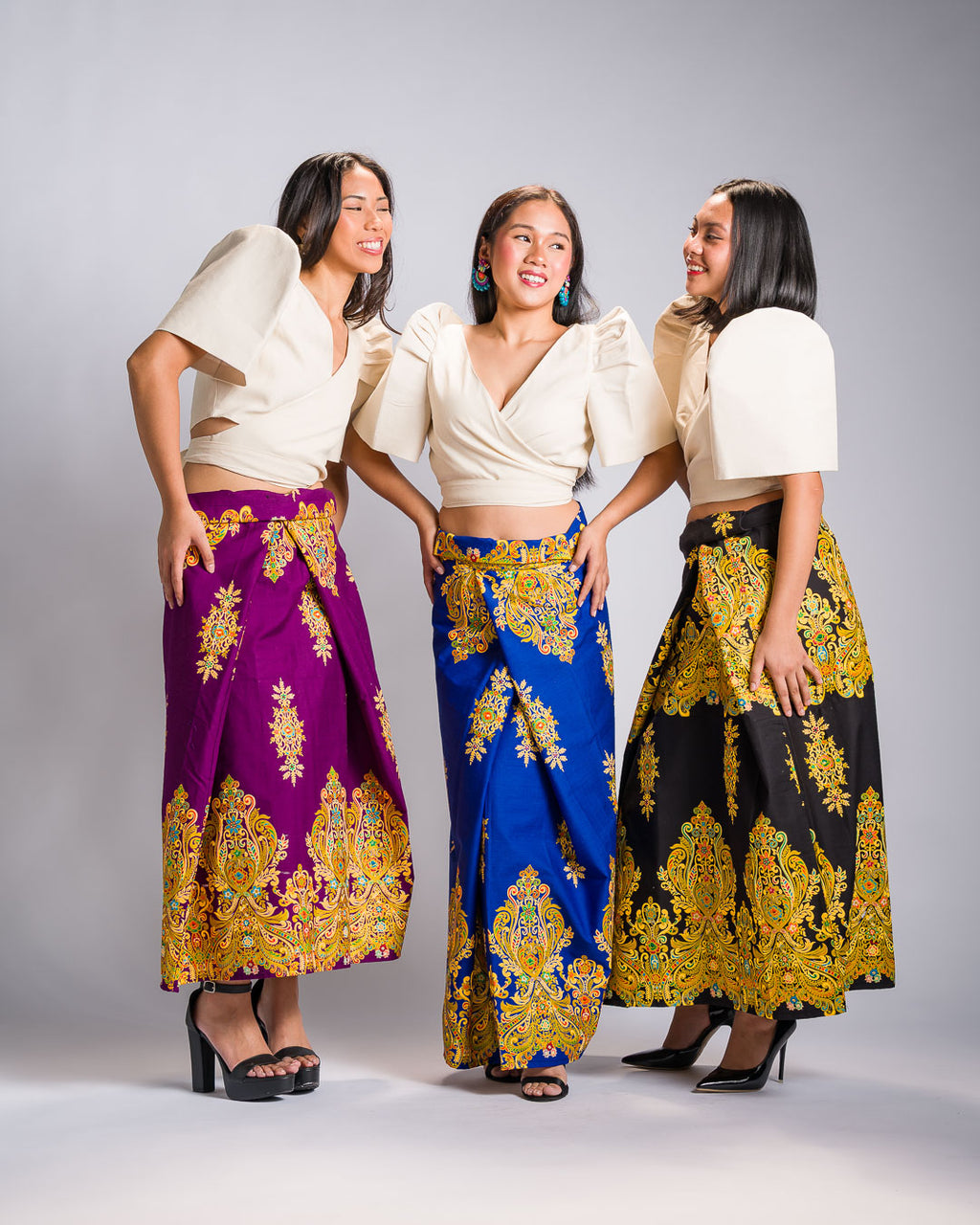 'Bituin' Malong Mindanao Royal Sparkling Print (Black)
