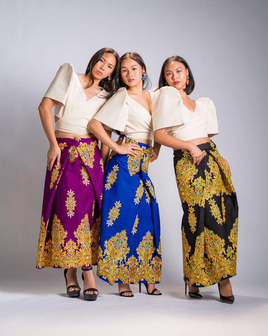 'Bituin' Malong Mindanao Royal Sparkling Print (Black)