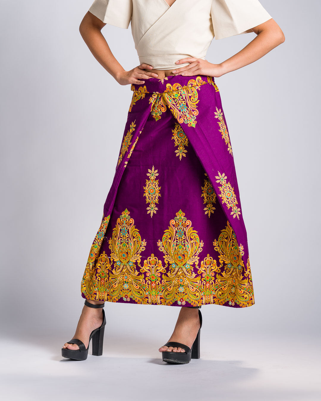 'Bituin' Malong Mindanao Royal Sparkling Print (Purple)