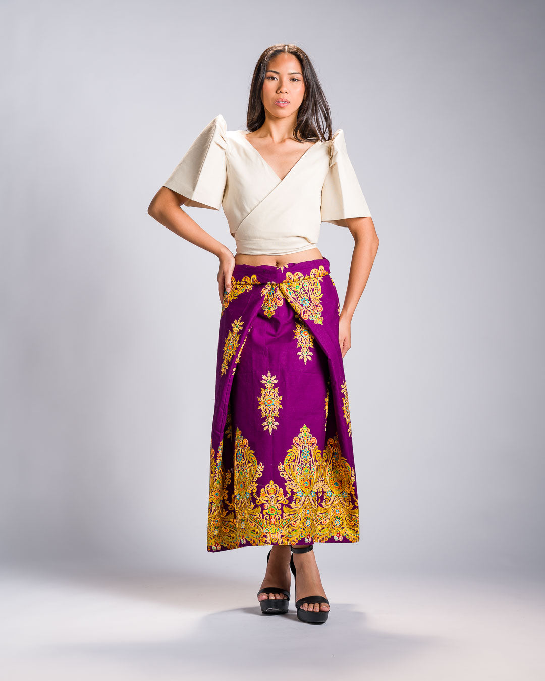 'Bituin' Malong Mindanao Royal Sparkling Print (Purple)