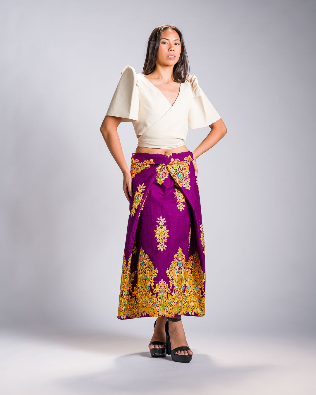 'Bituin' Malong Mindanao Royal Sparkling Print (Purple)